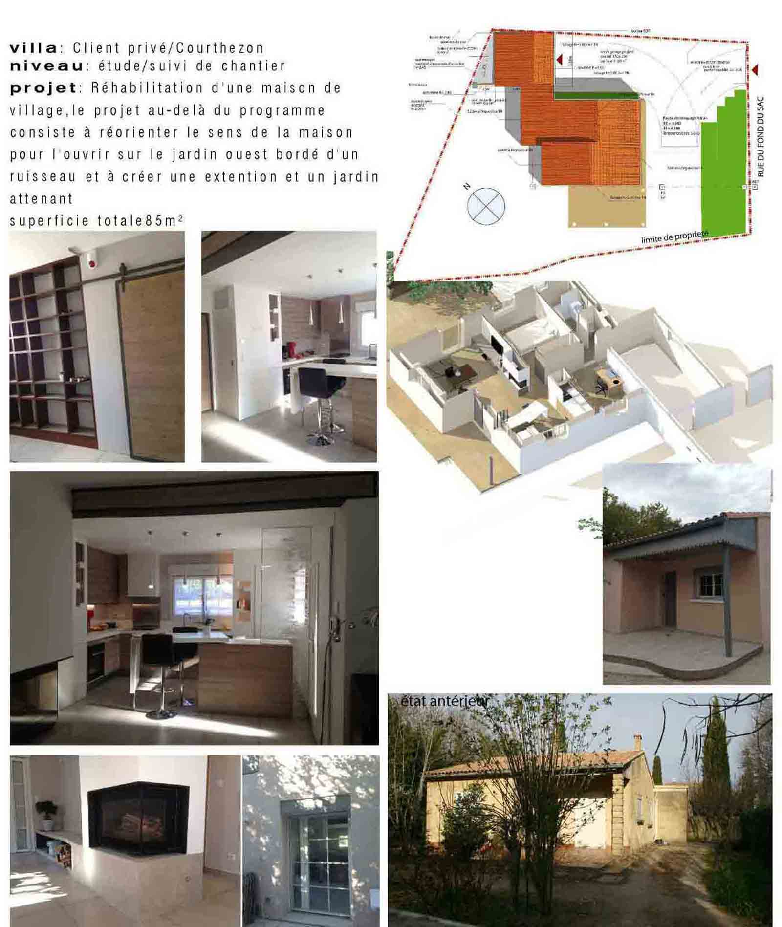 Rénovation Architecte d'intérieur maison Courthezon