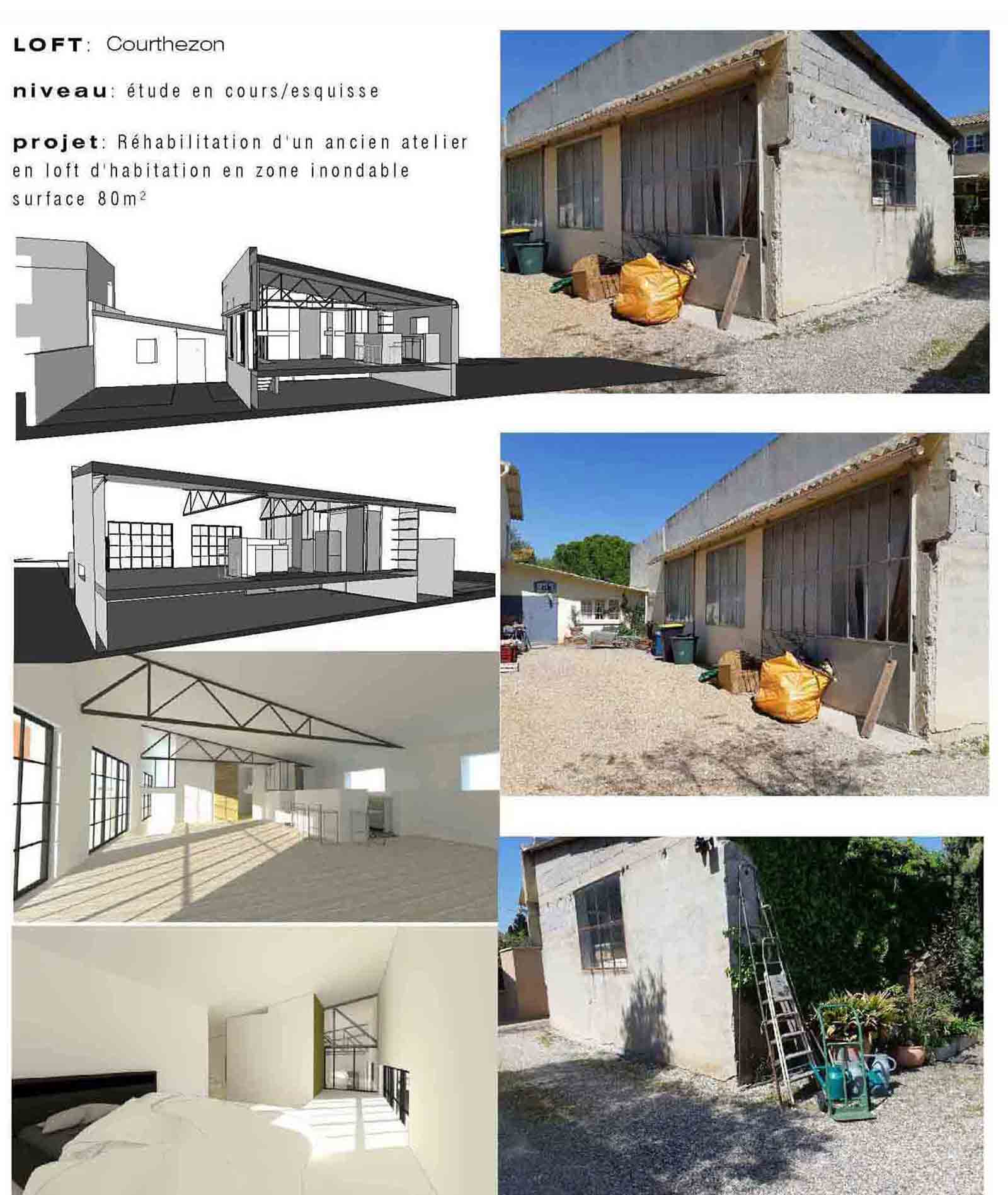 Rénovation Architecte d'intérieur loft Courthezon