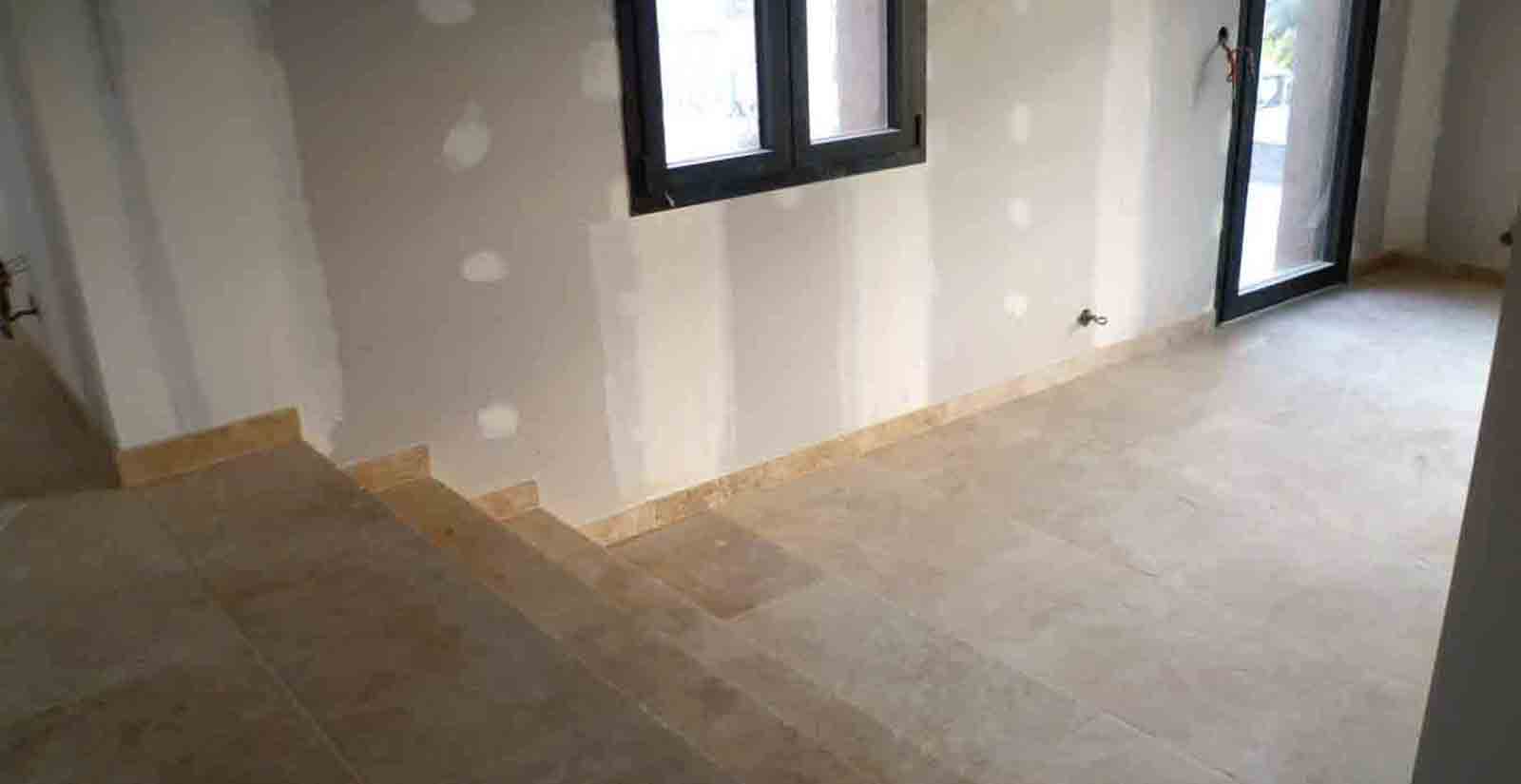 Construction mas Bedoin, carrelage