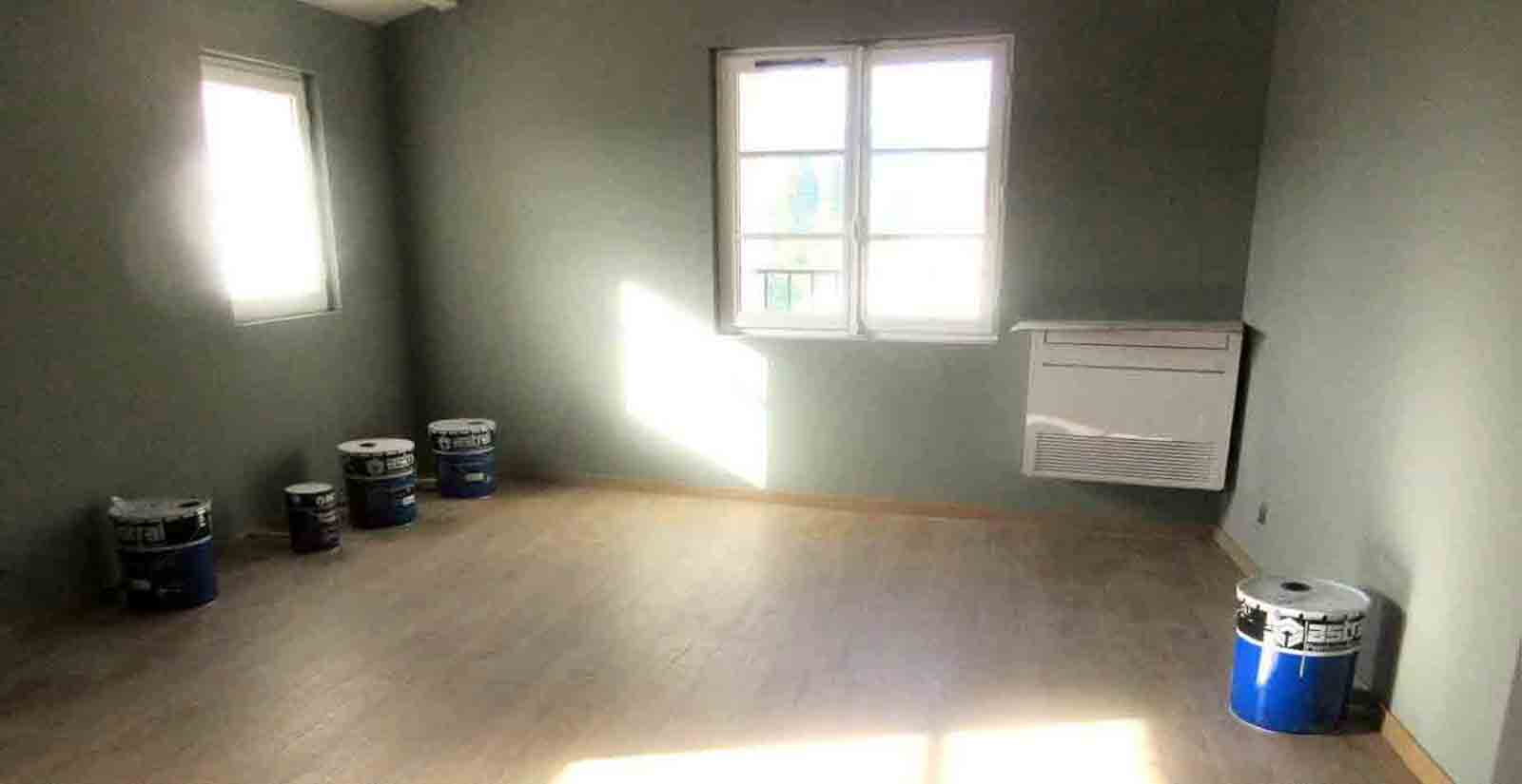 Réhabilitation Mormoiron parquet peinture
