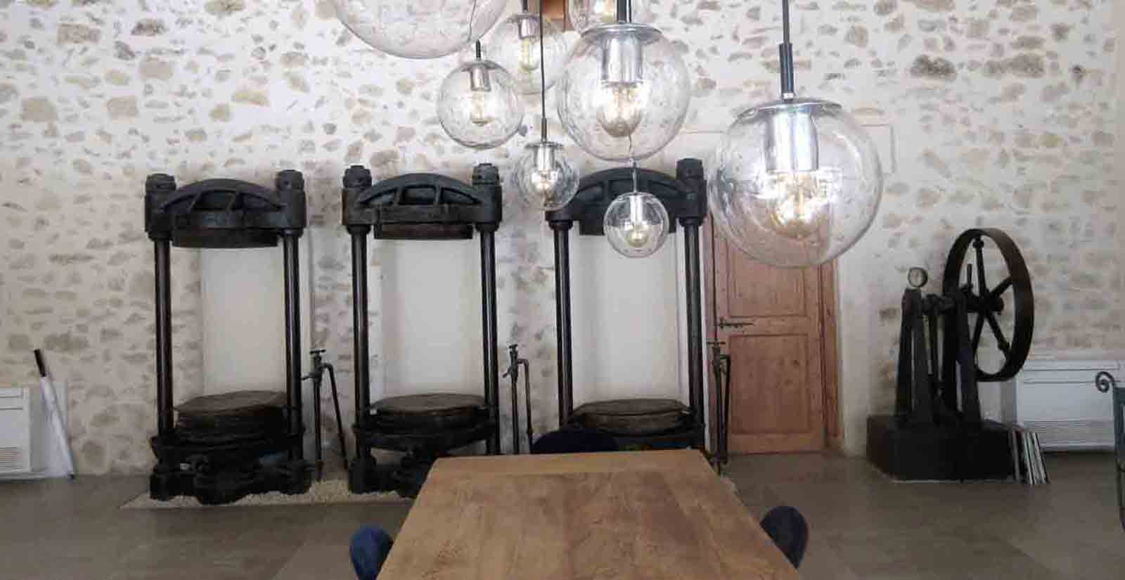 Réhabilitation Mormoiron salle à manger
