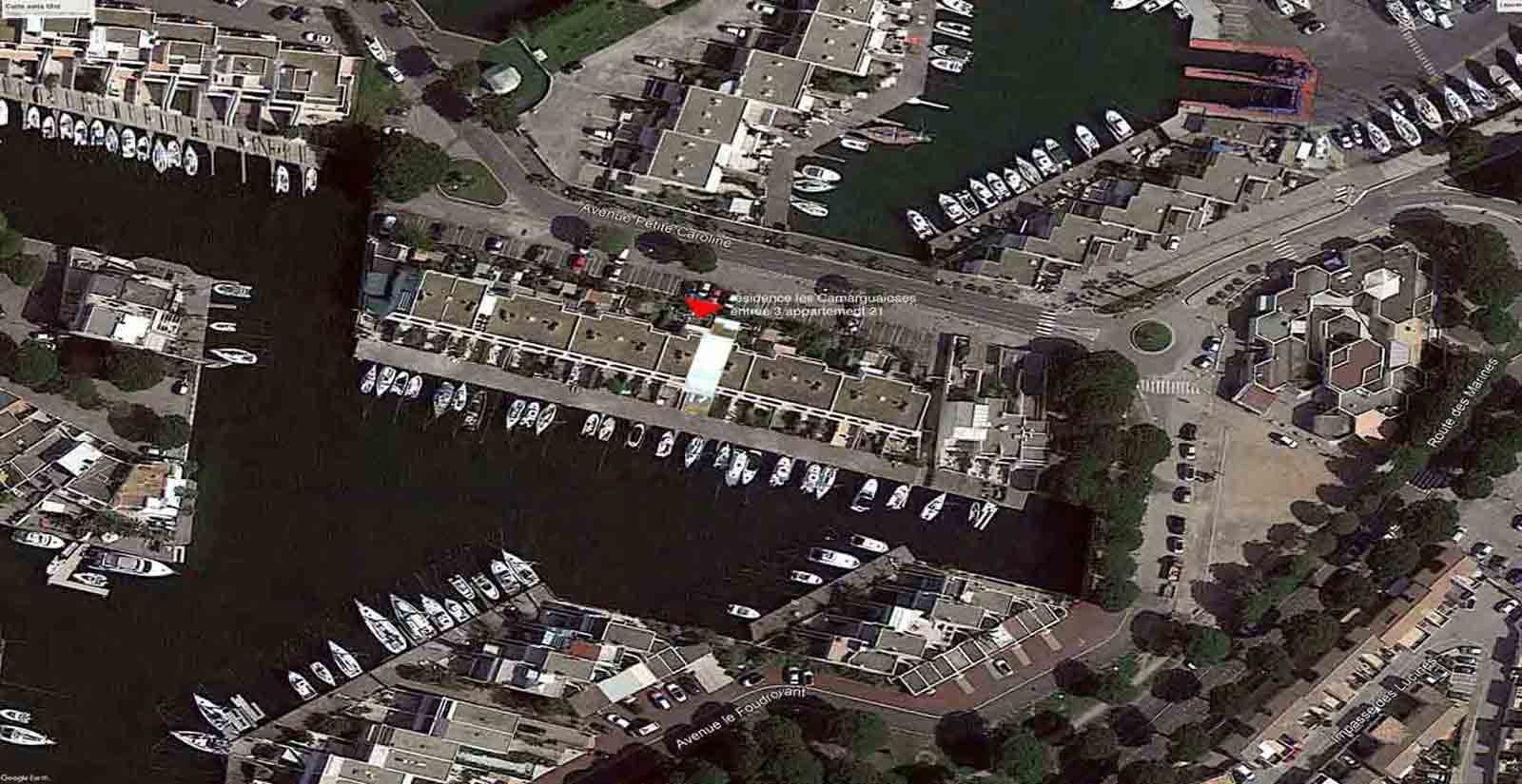 Situation marina Port Camargue
